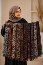Dusty Mauve Leopard Hijab