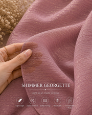 Dusty Pink Shimmer Georgette Hijab