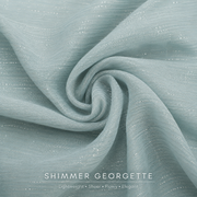 Dusty Aqua Shimmer Georgette Hijab