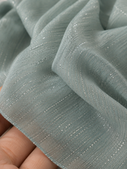 Dusty Aqua Shimmer Georgette Hijab