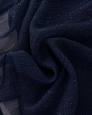 Navy Blue Shimmer Georgette Hijab
