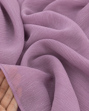 Lavender Mauve Shimmer Georgette Hijab