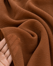 Cinnamon Brown Shimmer Georgette Hijab