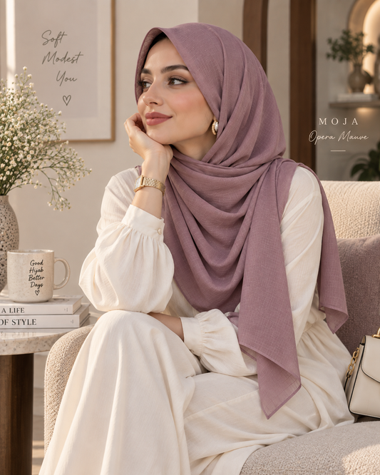 Opera Mauve — Modal Cotton Hijab