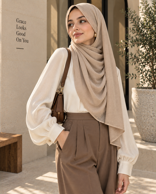 Sand — Modal Cotton Hijab