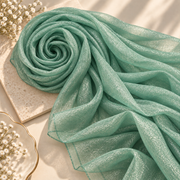 Mint Green — Organza Shimmer Hijab