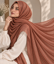 Terracotta — Organza Shimmer Hijab